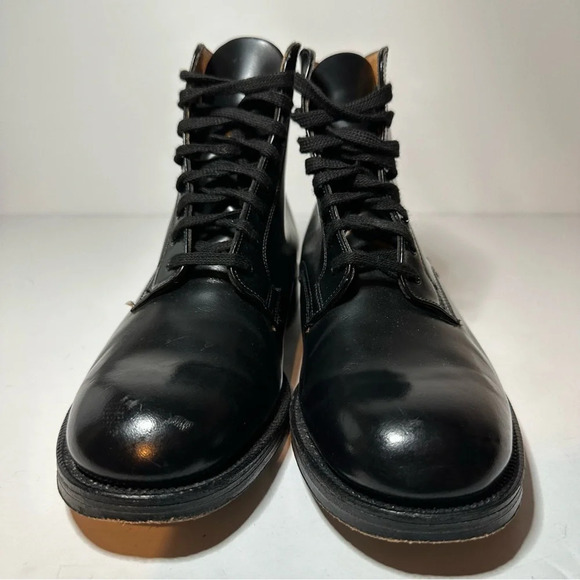 Sanders Mens Black Leather Dress Boots Metal Heel Made In England Size 7… - Picture 4 of 10